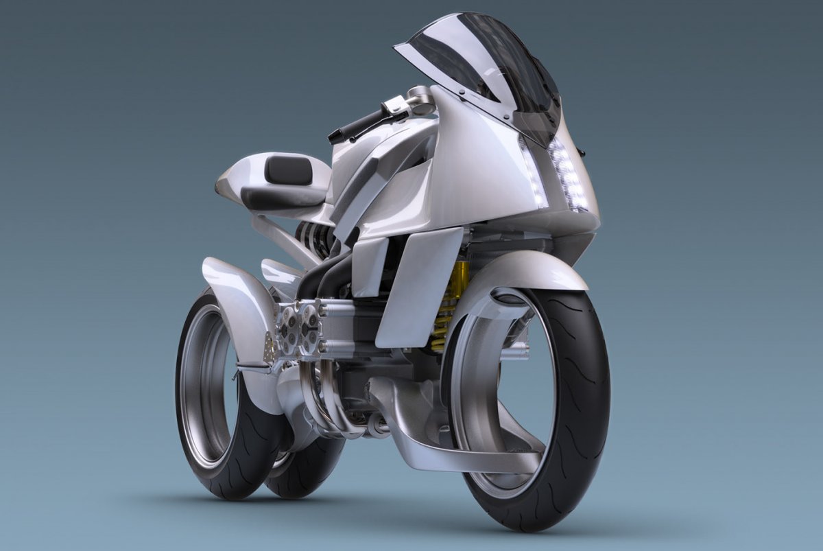 Мотоцикл без спиц