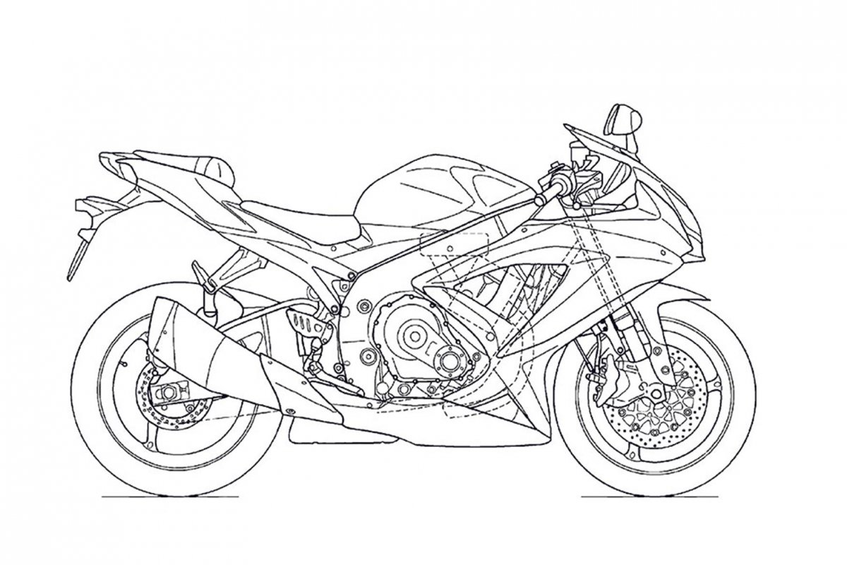 Габариты мотоцикла Suzuki GSX r600