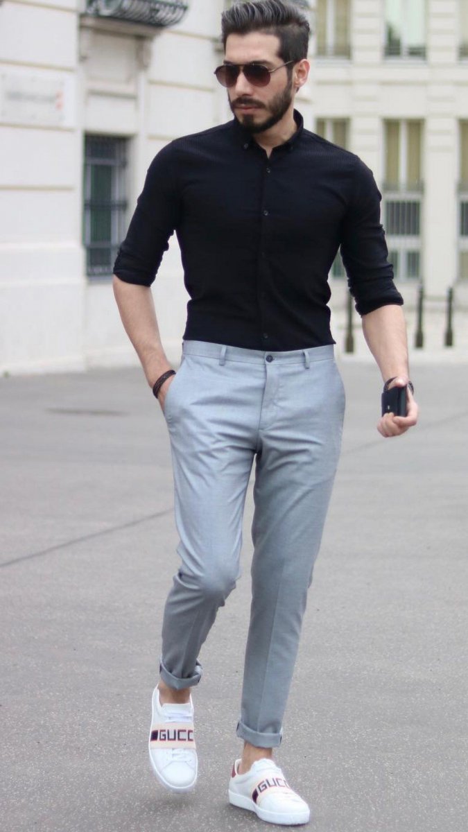 Кроссовки с брюками мужские