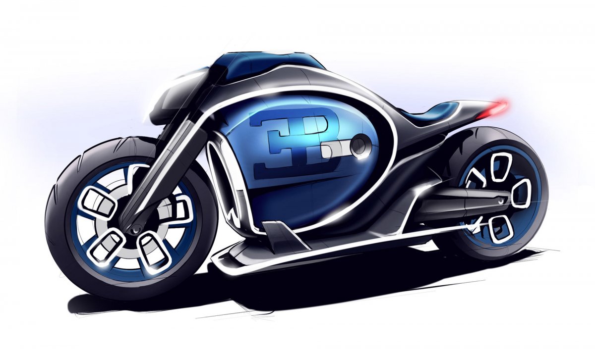 Bugatti Concept Bike Challenge заезд