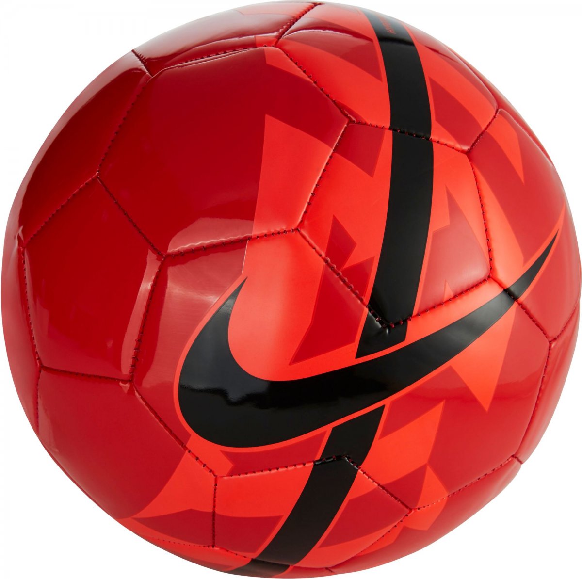 Мяч футбольный найк красный