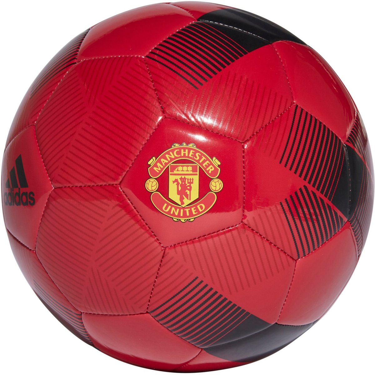 Футбольный мяч adidas Manchester United красный