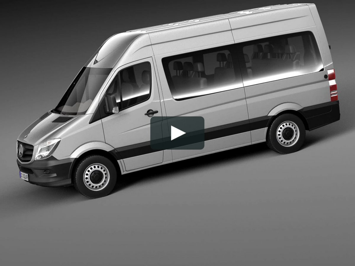 Mersedes Sprinter белый на шоссе