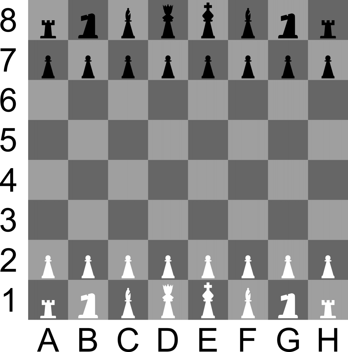 Шахматная доска с фигурами вектор