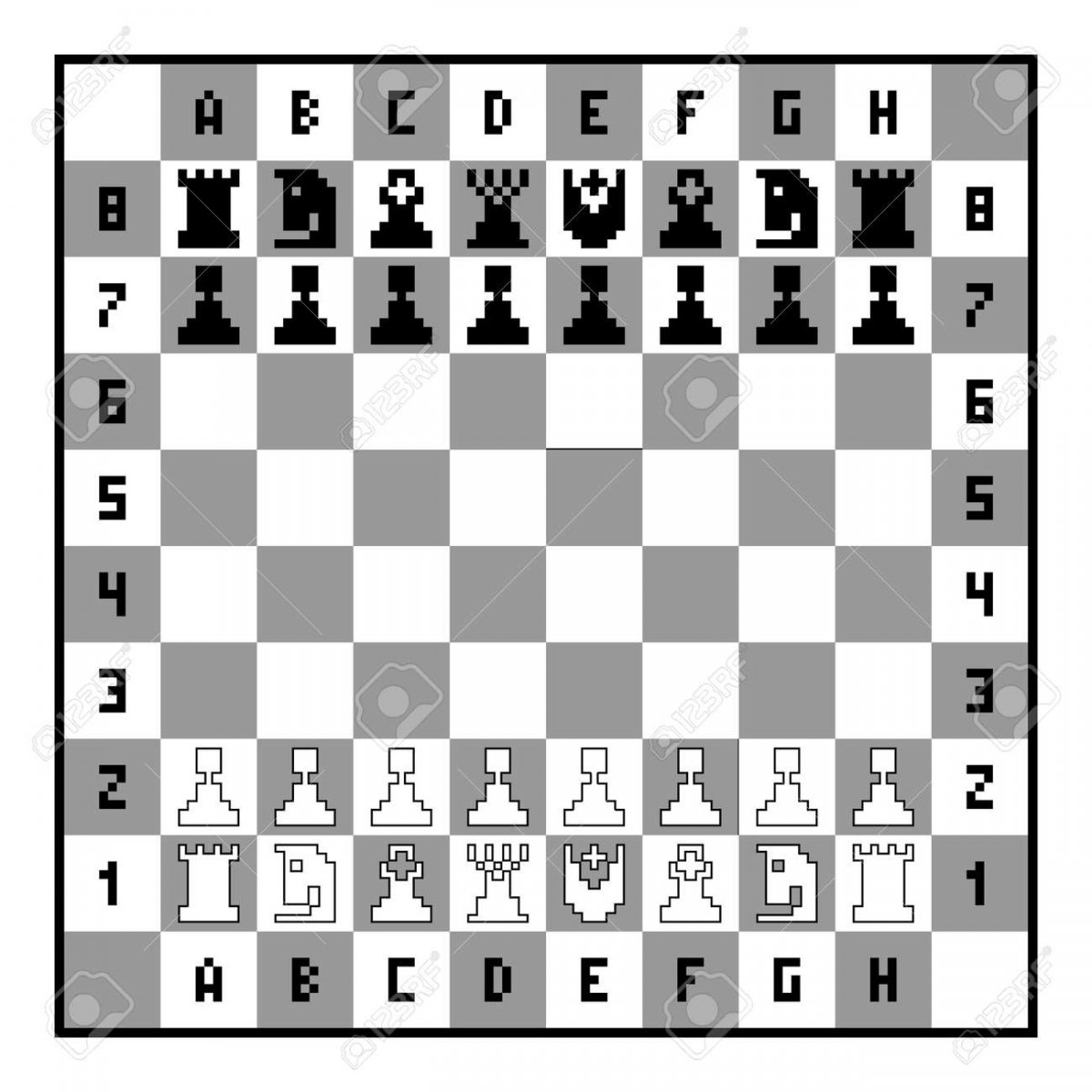 Пиксельные шахматы