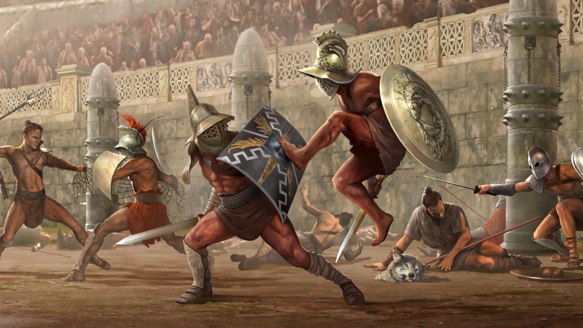 Бои гладиаторов в древнем Риме