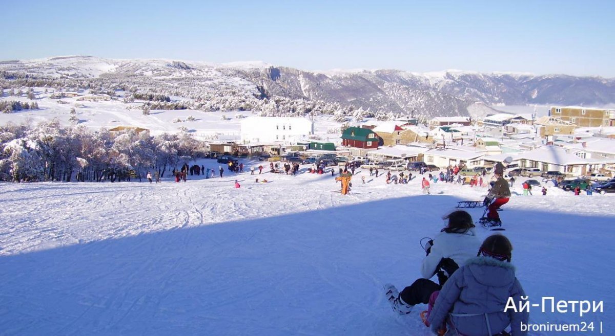 Крым горнолыжный курорт ай Петри