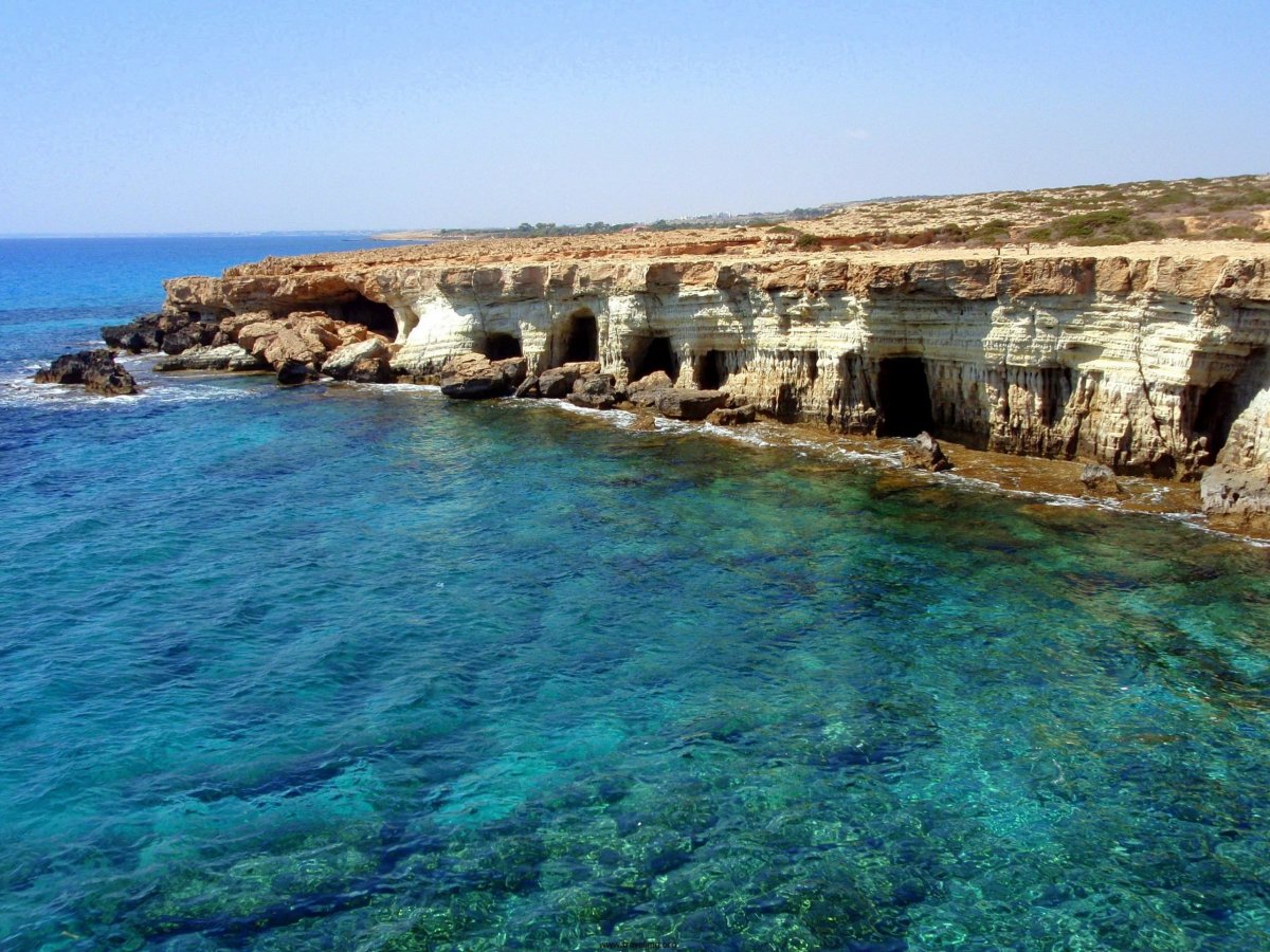Остров Кипр Пафос берег моря