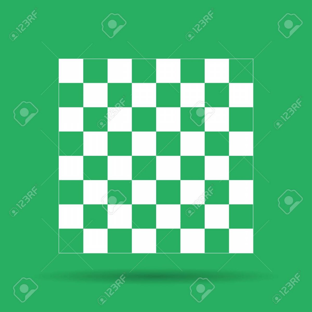 Шахматная доска зеленая