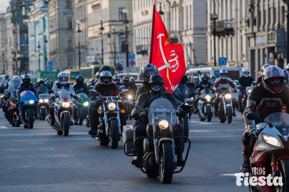 Мотопарад в СПБ Невский проспект 2019