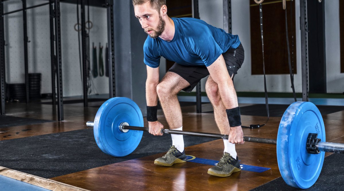 Становая тяга с 2 гирями