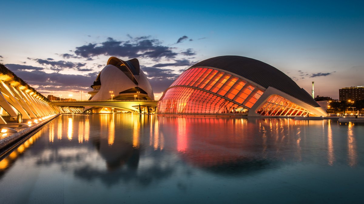 Валенсия Испания город науки и искусства