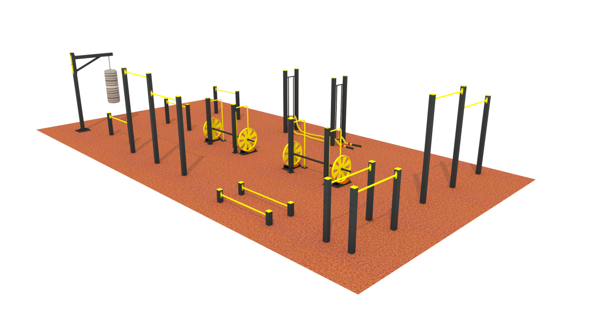 Workout площадка 3ds Max