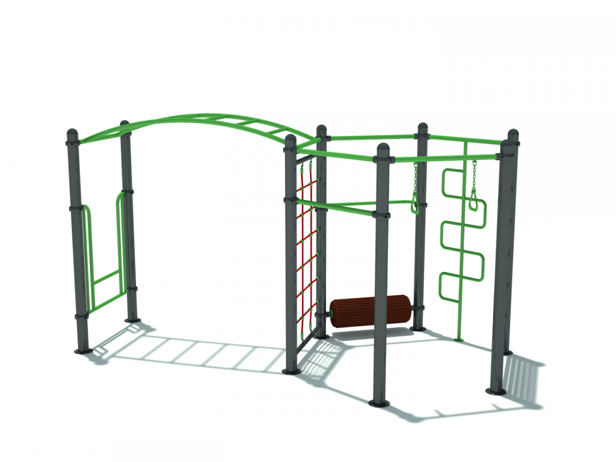 Детский дачный комплекс romana r 103.20.04 "Fitness" + гнездо качели