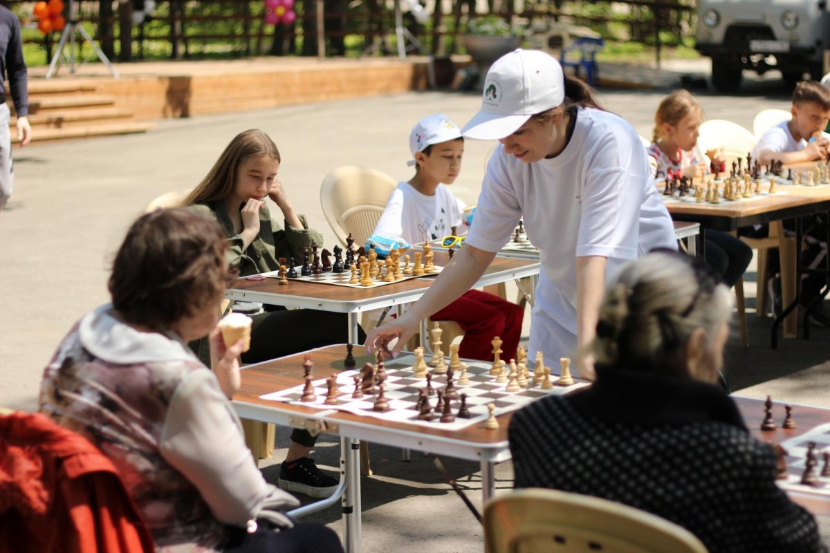 Джамгаровский парк шахматы