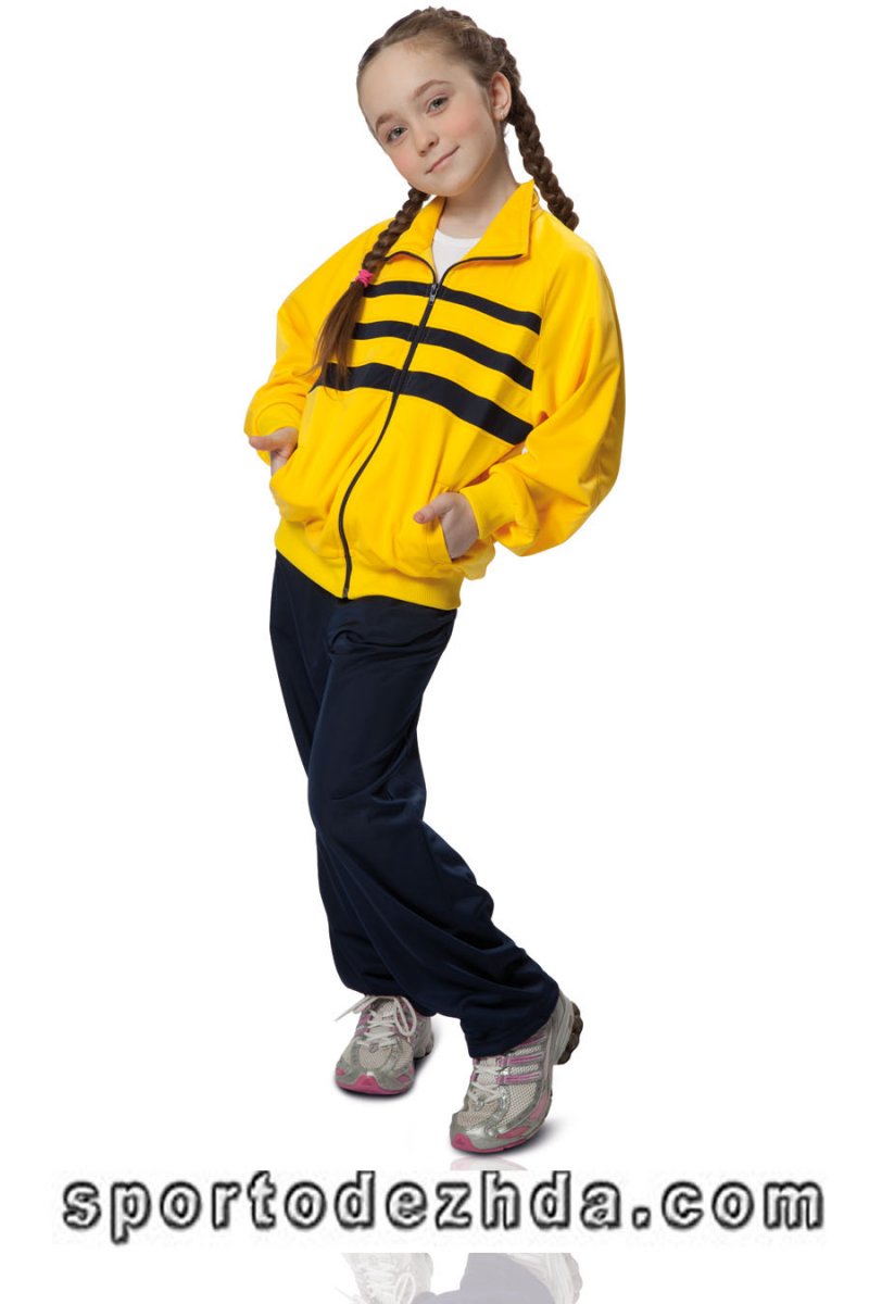 Желтый спортивный костюм детский