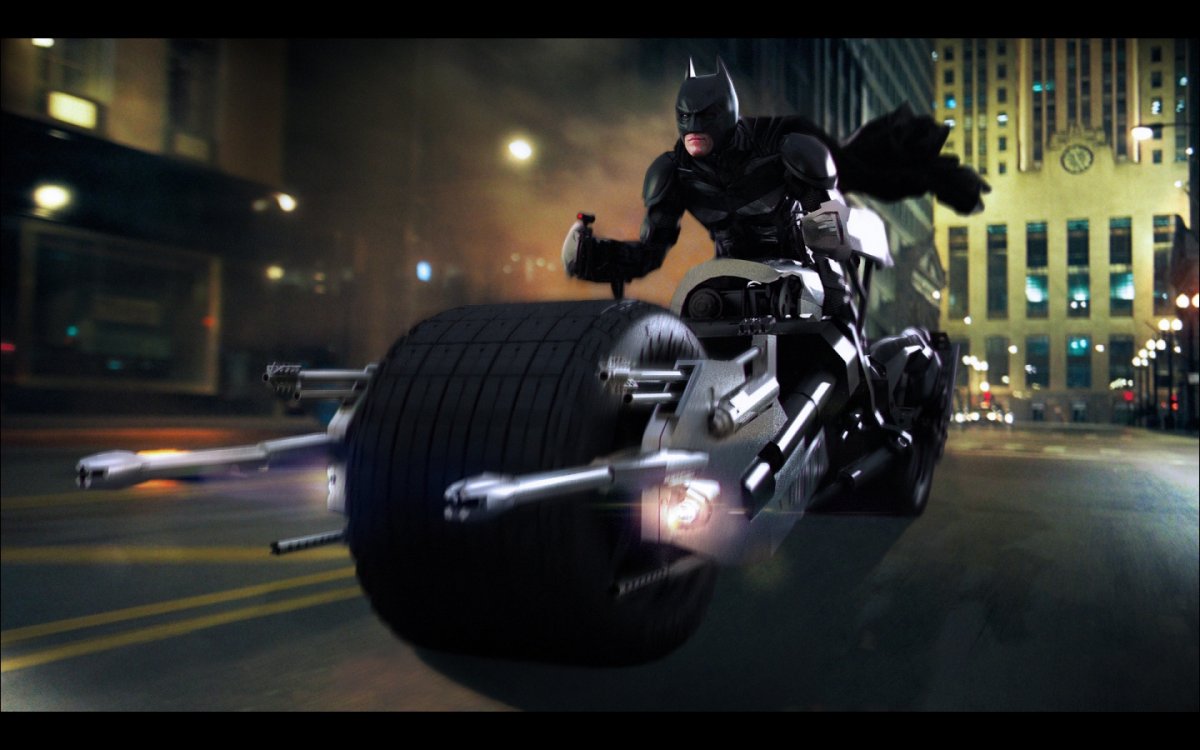 Мотоцикл Бэтмена темный рыцарь