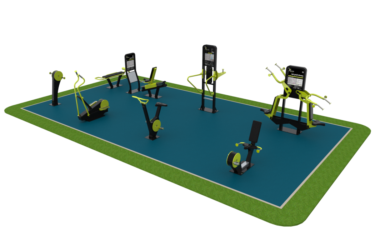 Воркаут площадка 3д модель