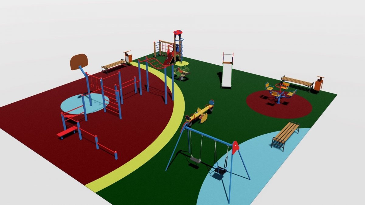 Баскетбольная площадка DBL cdth[e