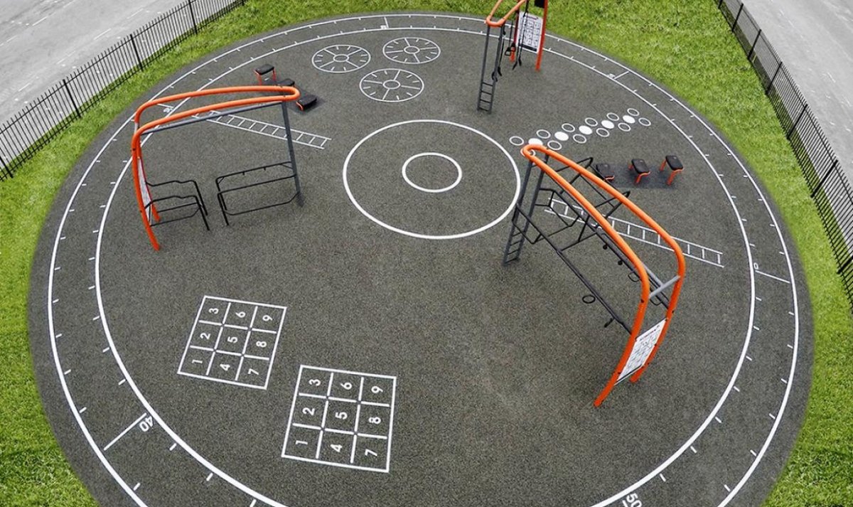 Спортплощадка воркаут генплан