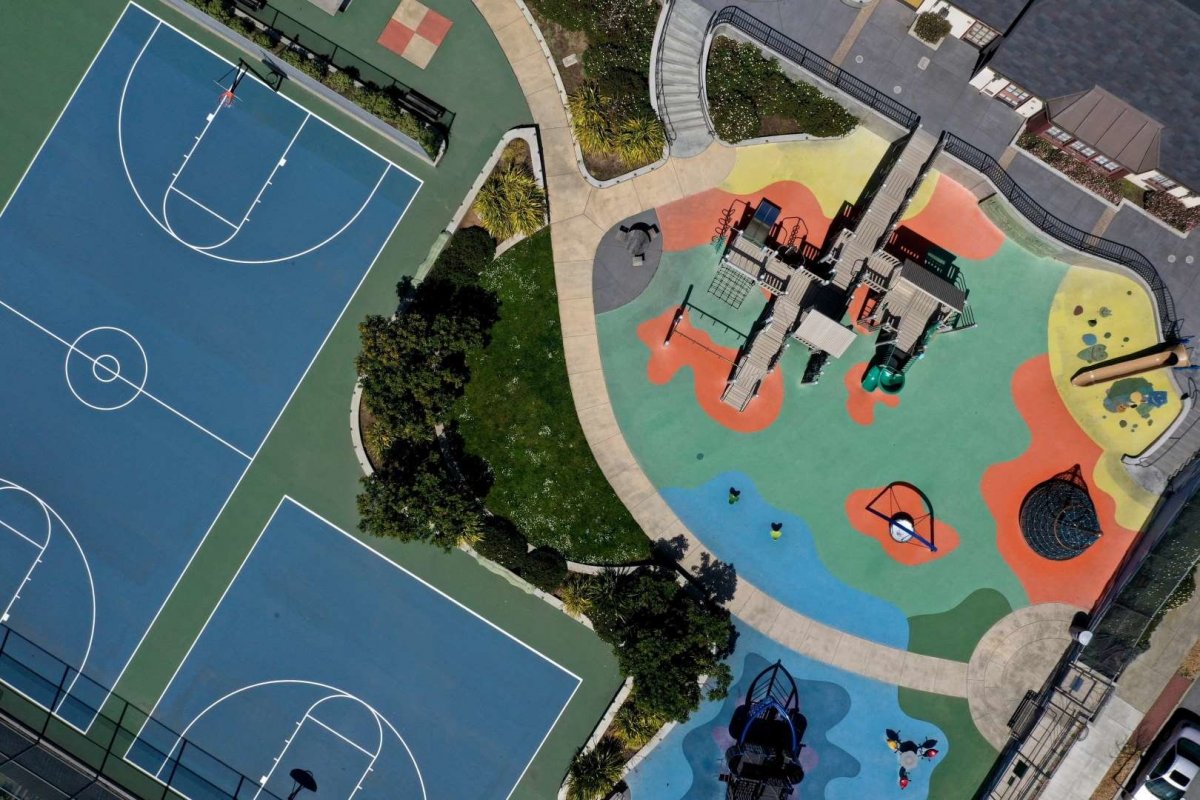 Школьный стадион вид сверху