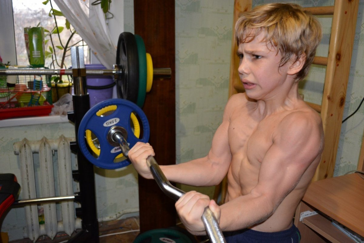 Качок с сыном
