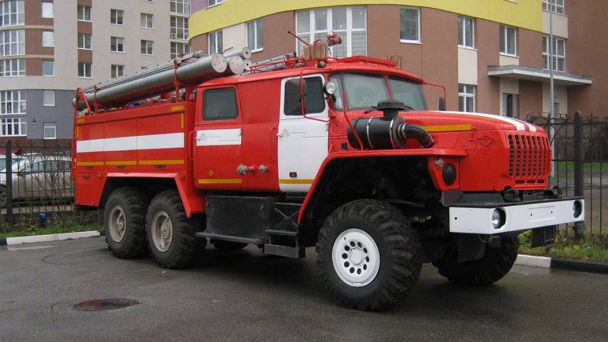 Урал 4320 пожарная автоцистерна