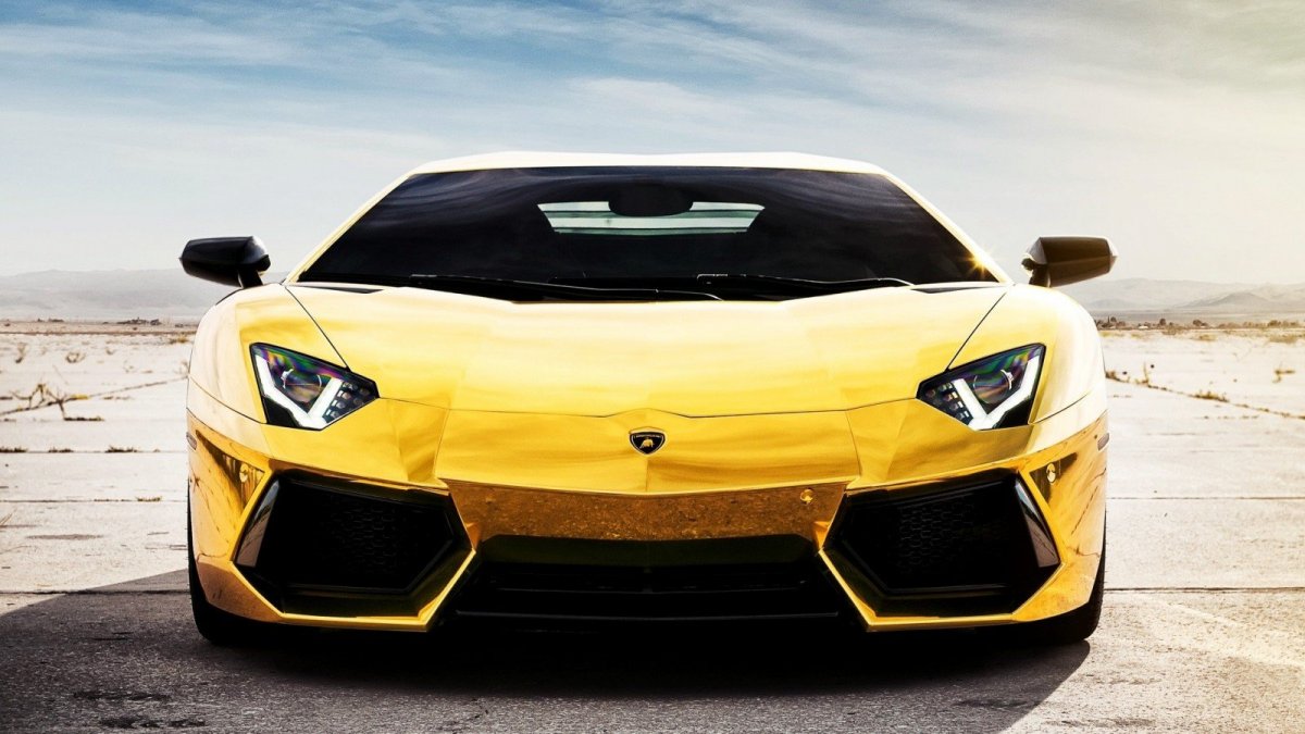 Lamborghini Aventador lp700-4 желтый
