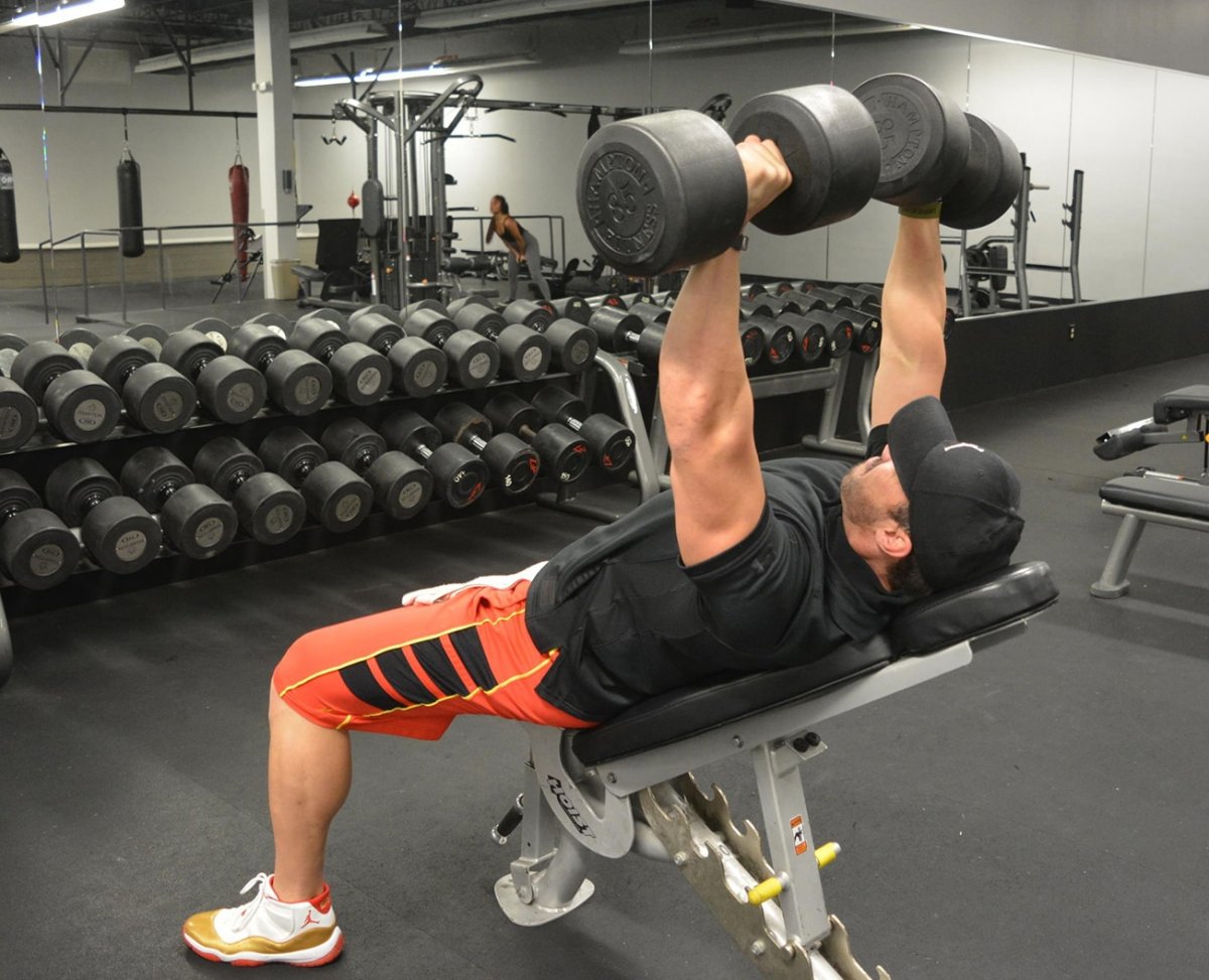 "Standing Dumbbell Shoulder Press" "жим"