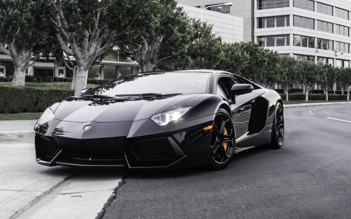 Lamborghini Aventador lp700 чёрный