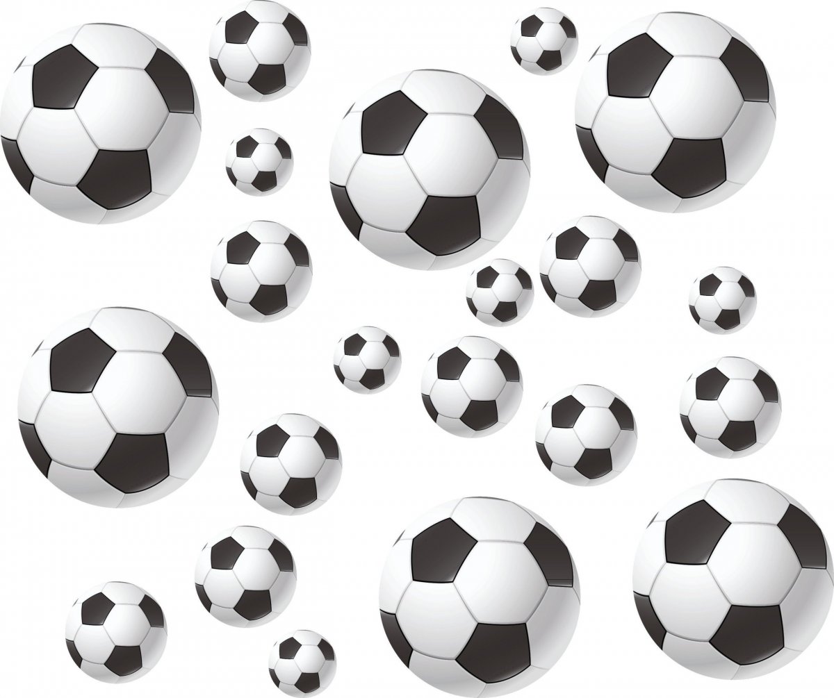 Текстура ткани с футбольным мячом