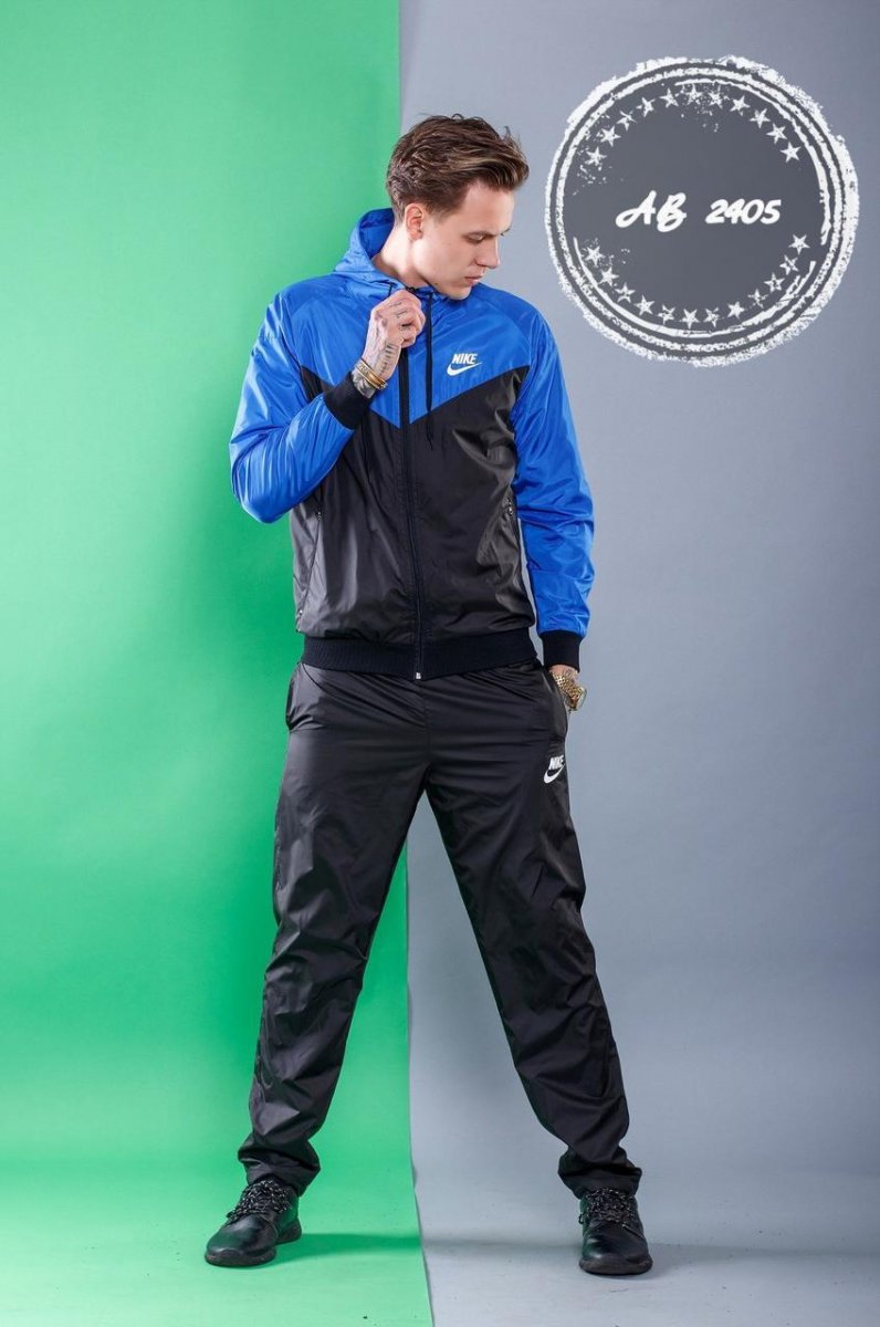 Мужской спортивный костюм плащёвка Nike