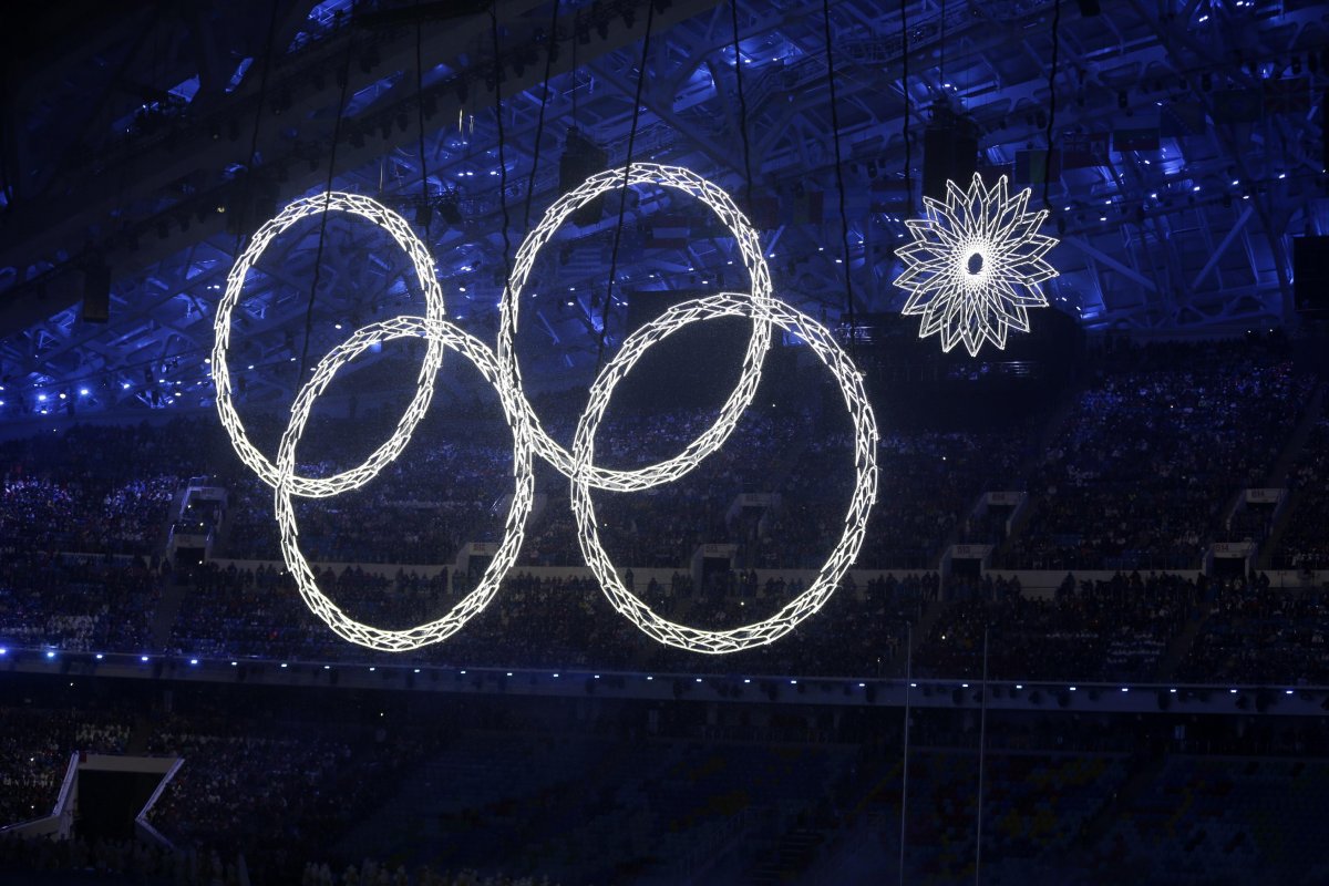 Олимпийские кольца с видами спорта