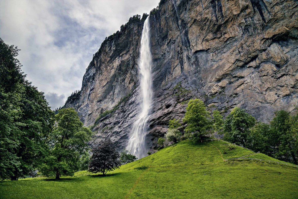 Швейцария водопад Мюрренбах