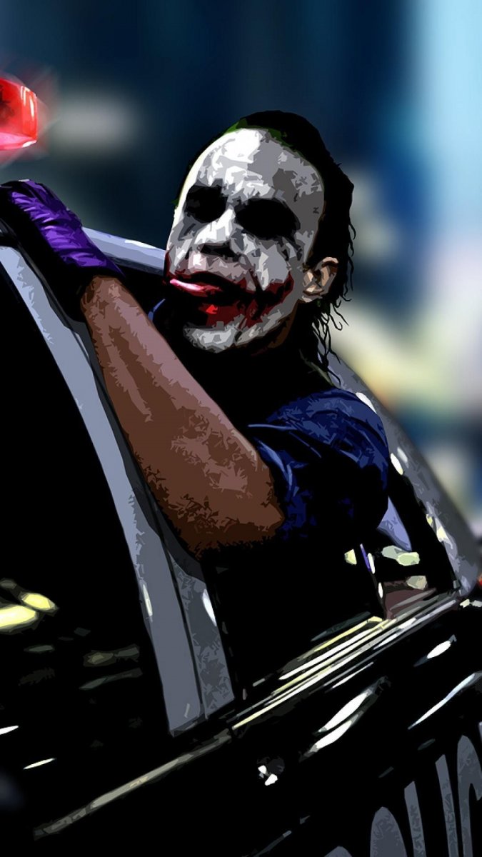 Джокер хит Леджер в машине