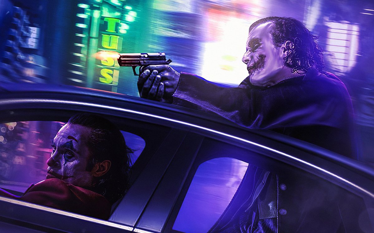 Джокер хит Леджер обои в 4к