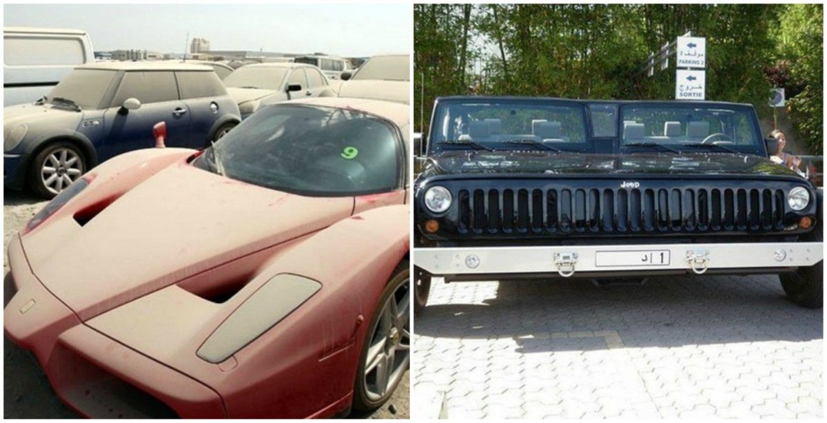 Свалка автомобилей в Дубае