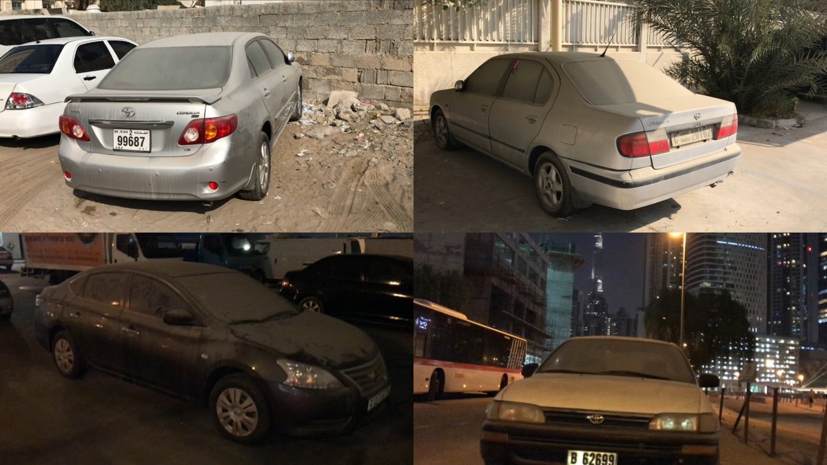 Уничтожение автомобилей в Эмиратах