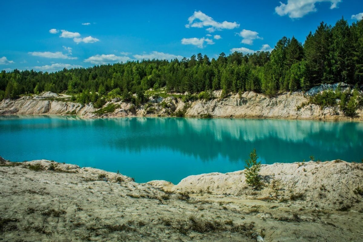 Котлован голубое озеро Ульяновск