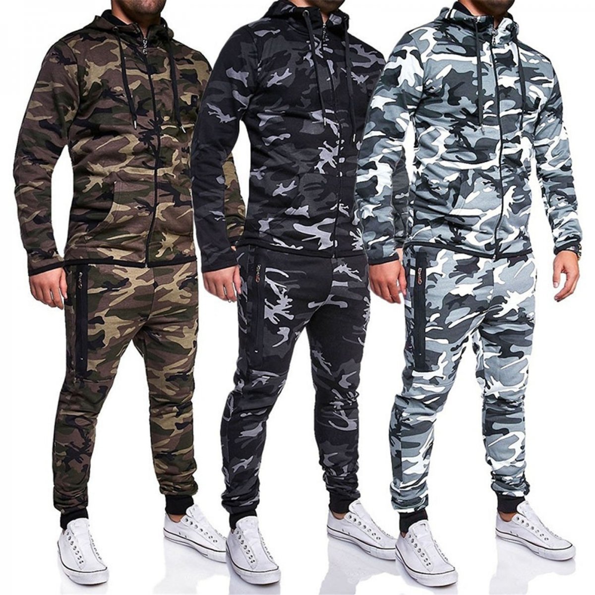 Камуфляжный спортивный костюм мужской