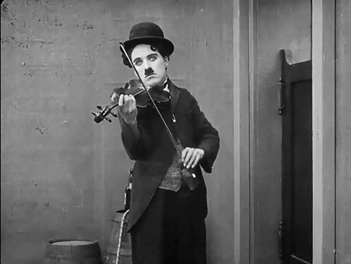 Чарли Чаплин в ужасе