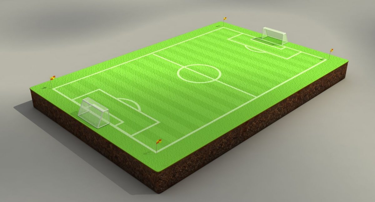 Футбольное поле 3d