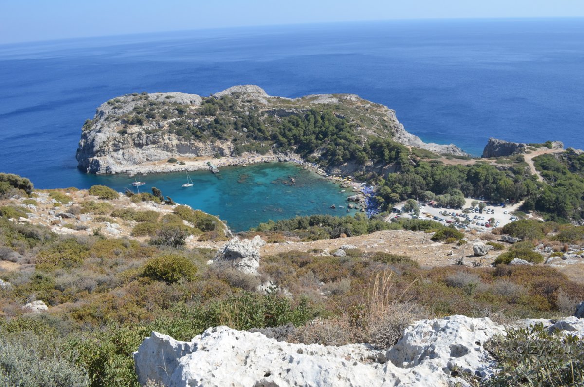 Родос остров Греция вид сверху