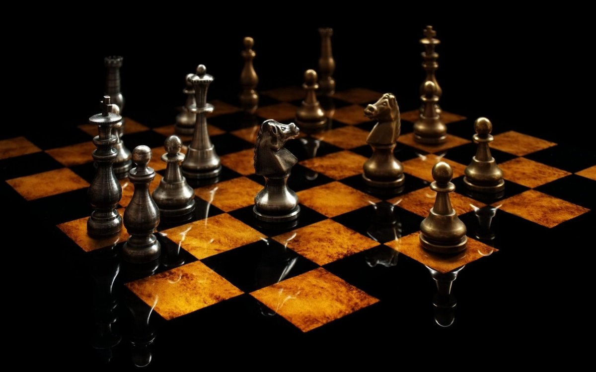 Старая шахматная доска