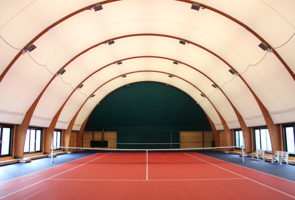 Строительство теннисного клуба на территории ок «Лужники».
