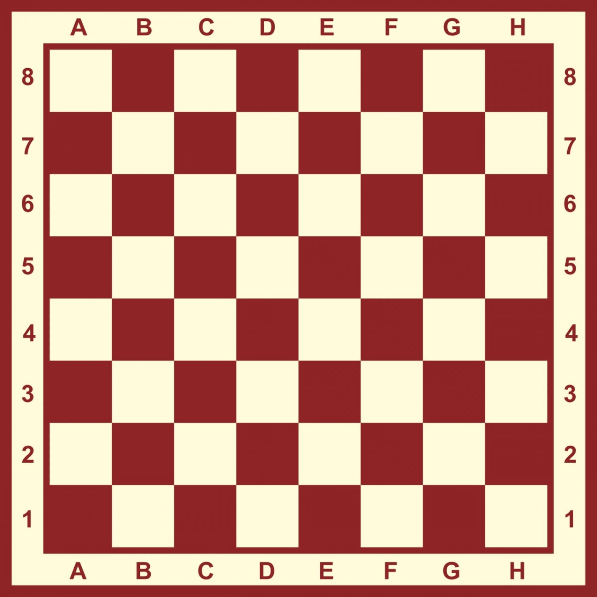 Шахматная доска сверху