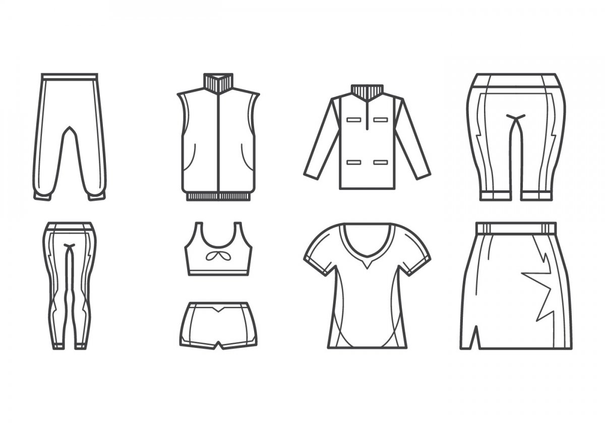 Иконка комплект спортивной одежды