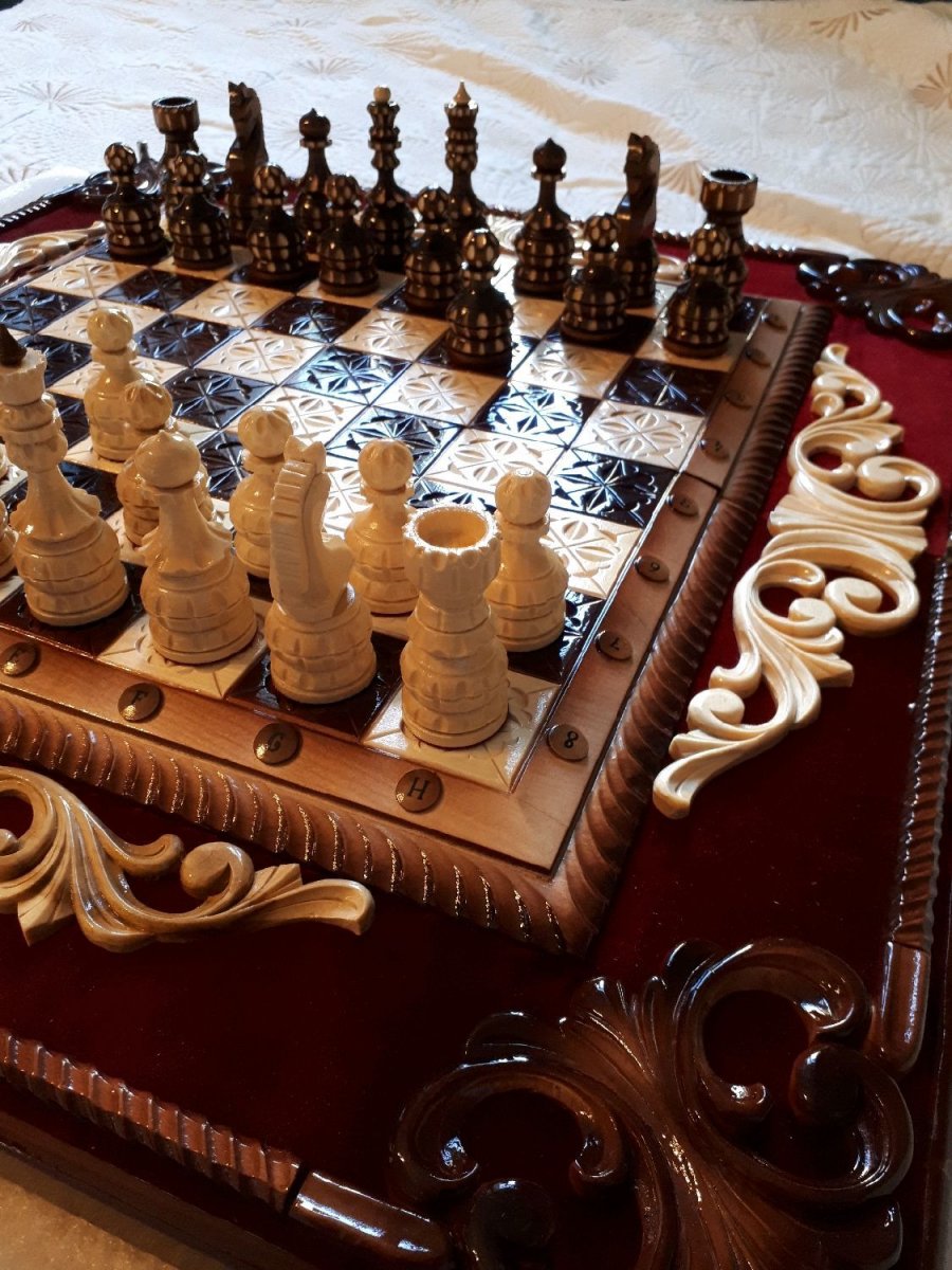Красивые шахматы ручной работы