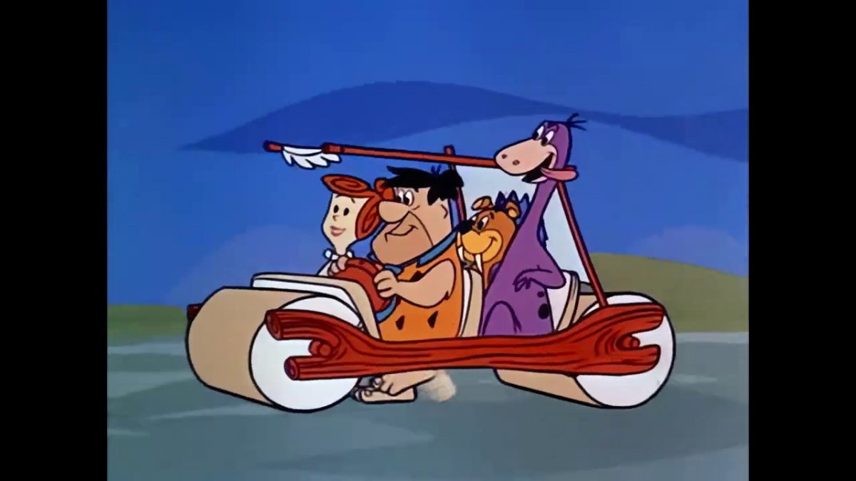 Флинстоун на машине