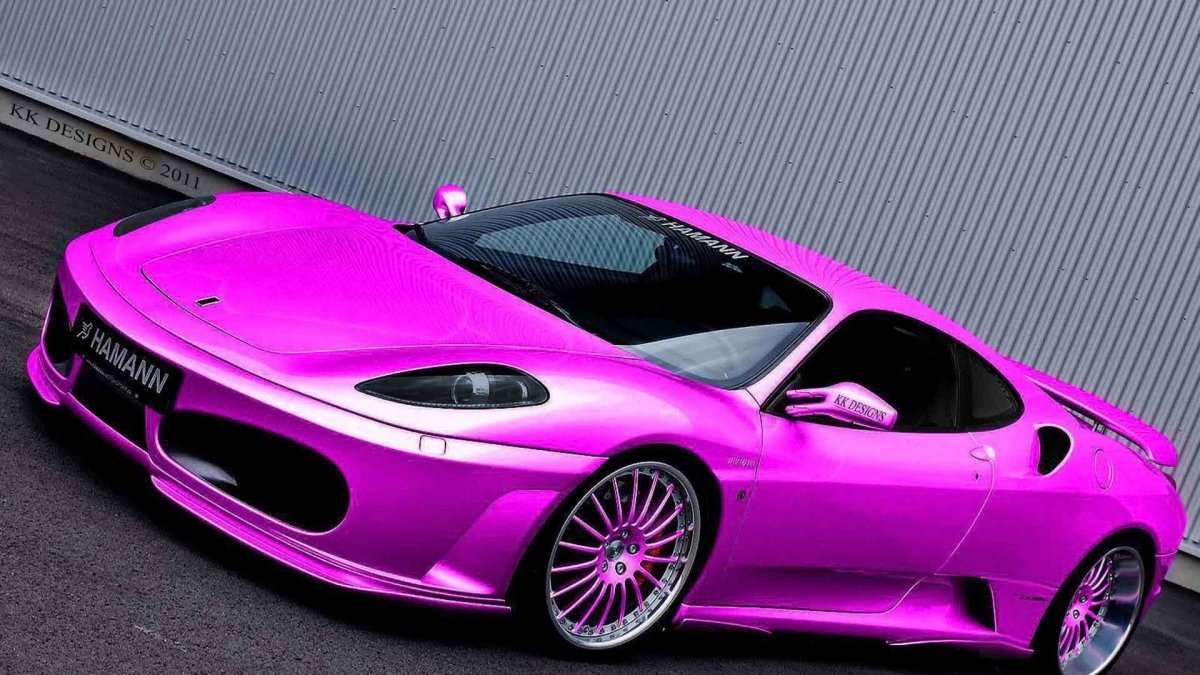 Розовый Ferrari f430